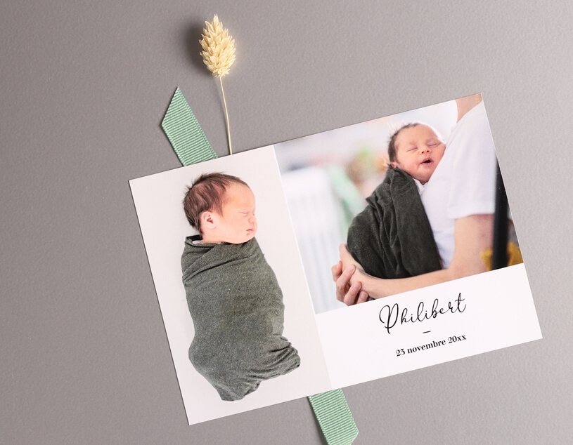 faire part elegant naissance
